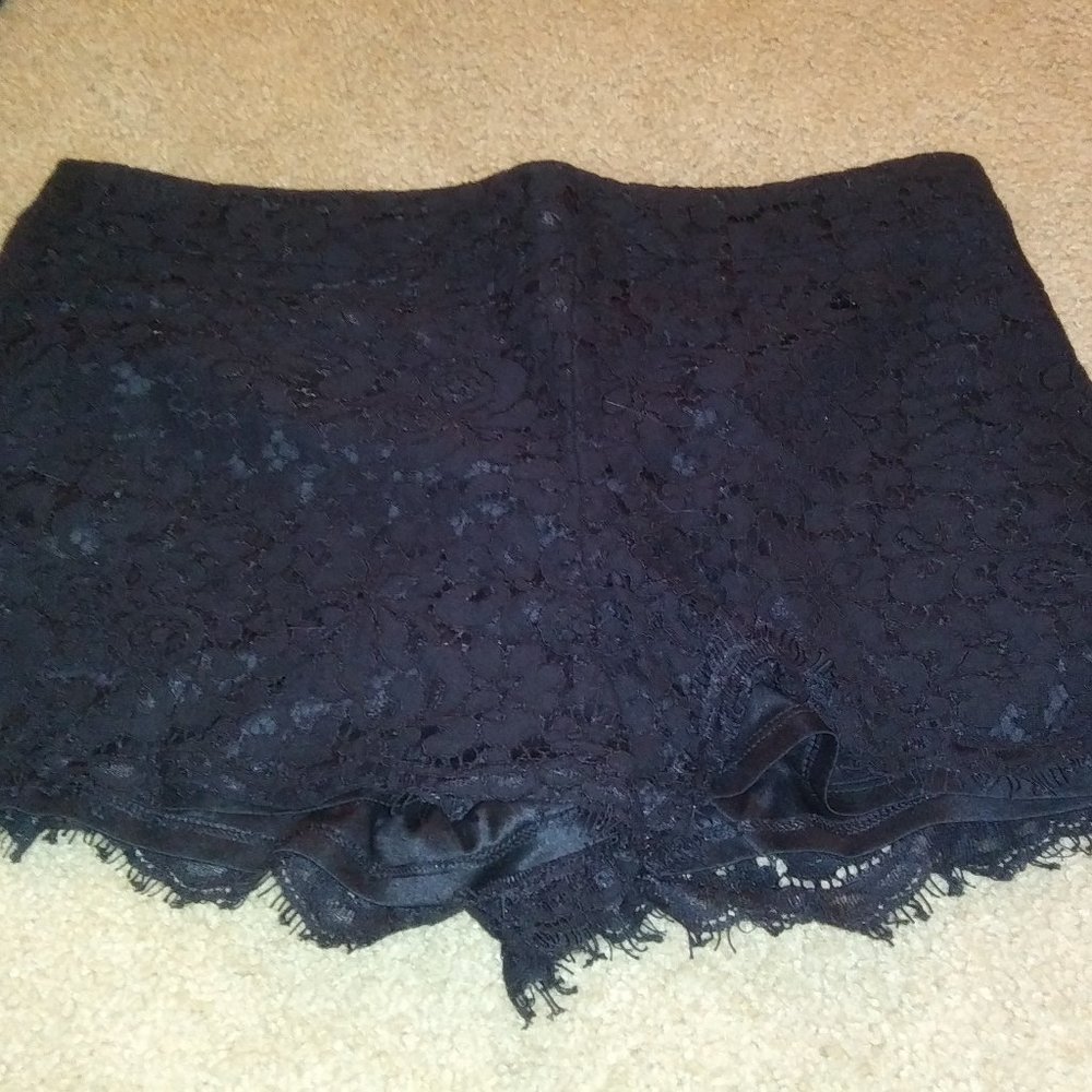 Black Lace Shorts